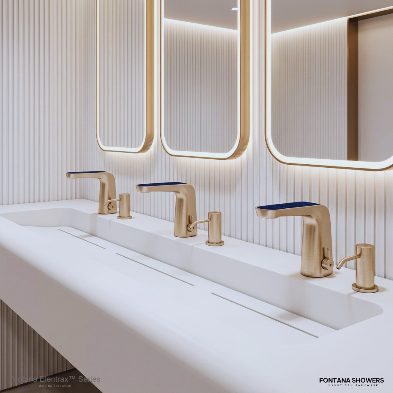 Airport lounge touchless faucet image frame