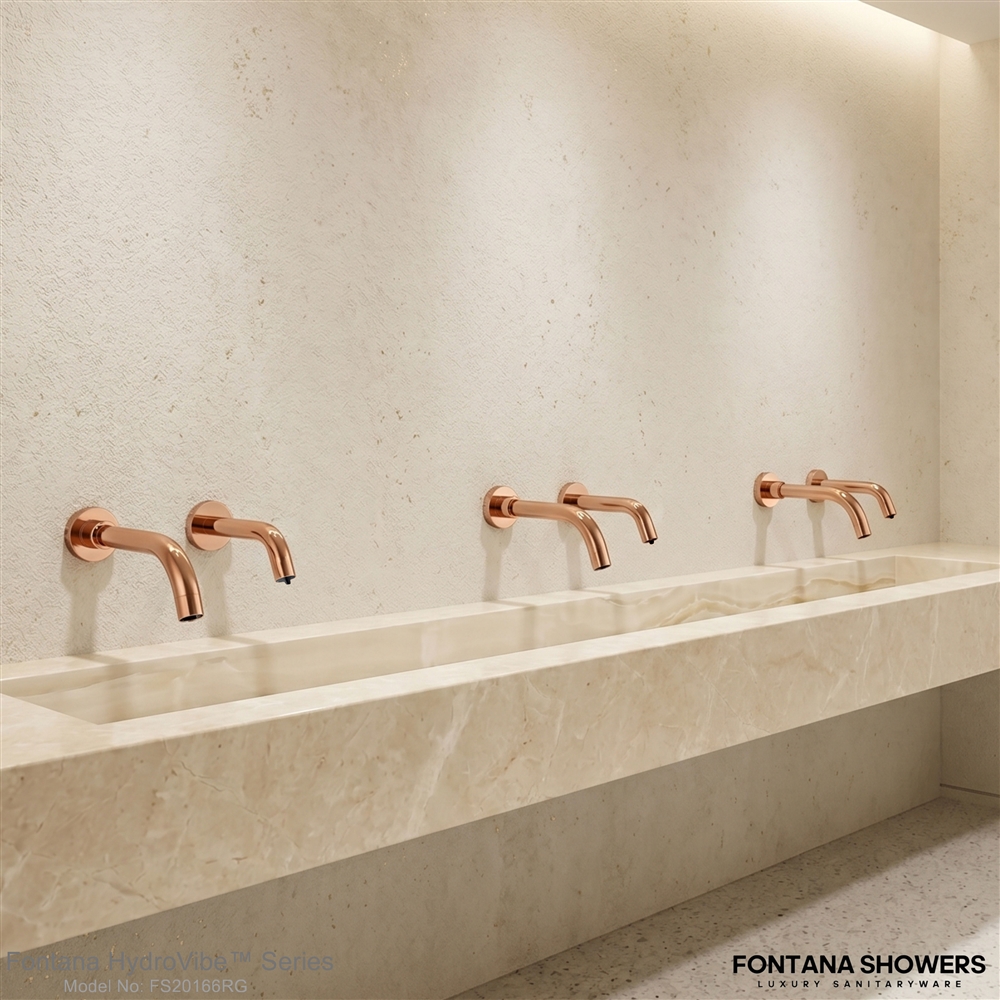 Premium airport restroom touchless faucet fixtures with modern commercial sink design