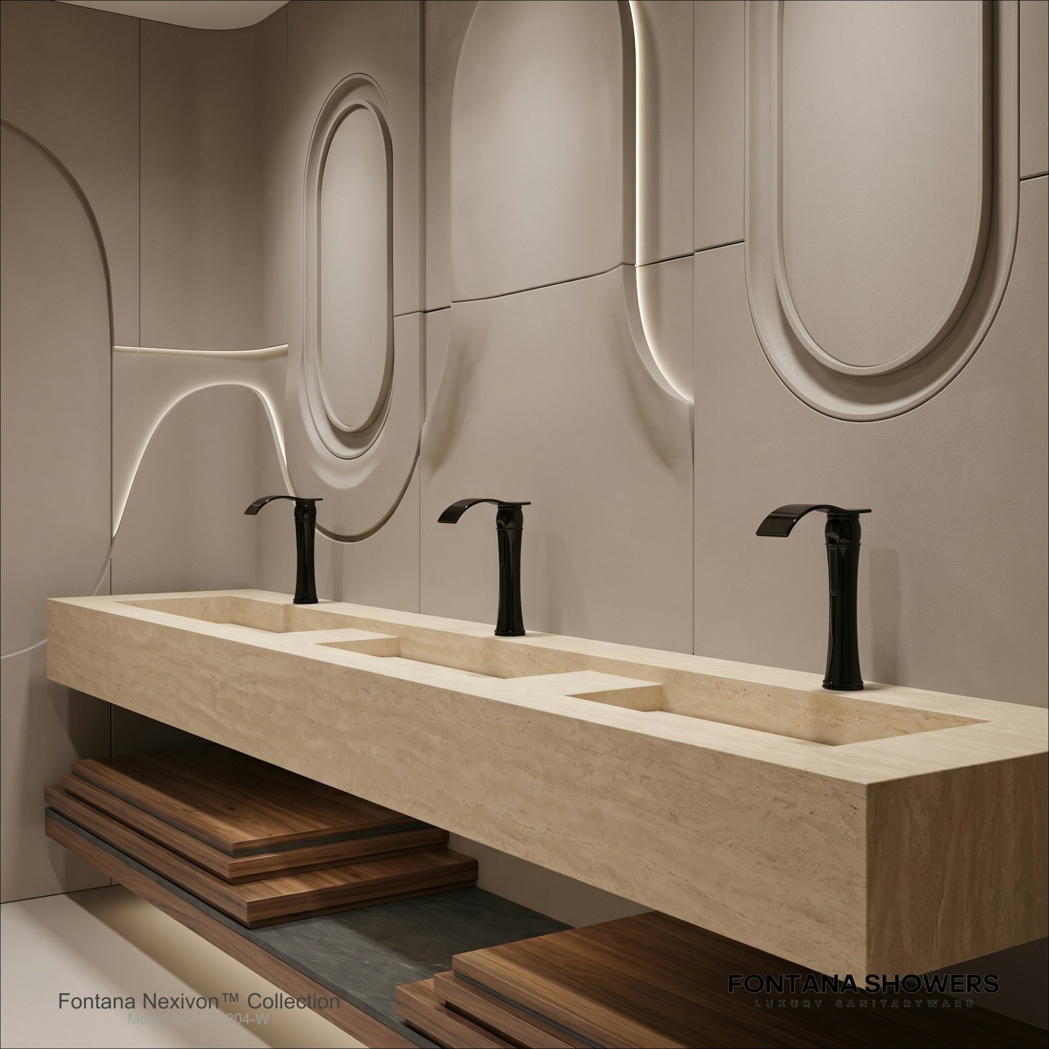 Airport restroom solutions with touchless faucet fixtures and commercial sink design