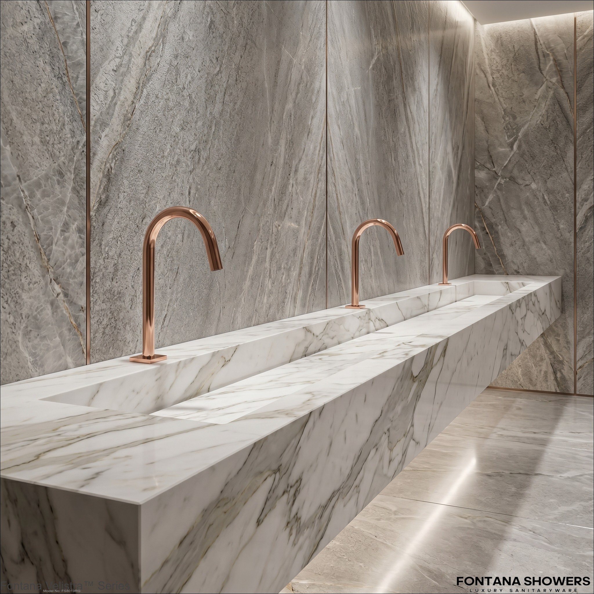 Airport lavatory with touchless faucet designed for accessible passenger restroom use