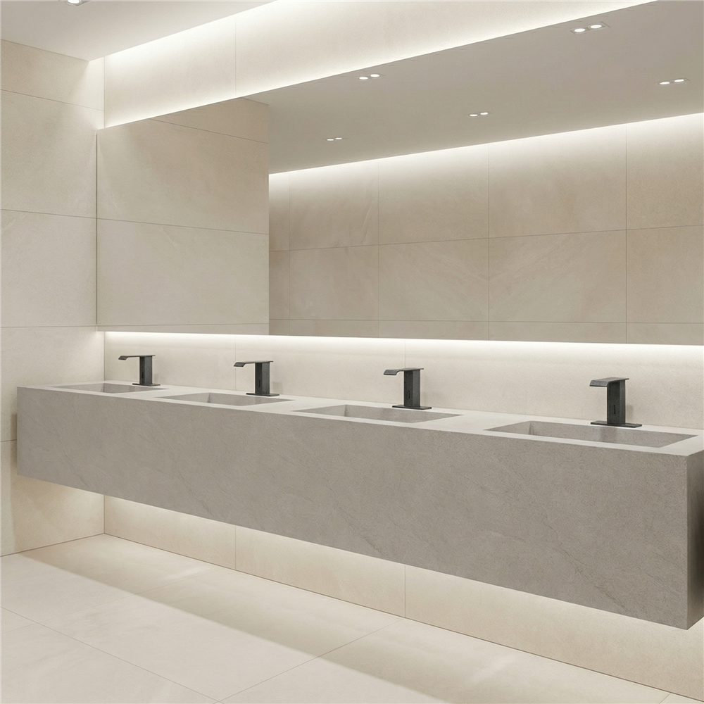 Private aviation restroom suites planned for sustainable faucet and restroom fixture performance