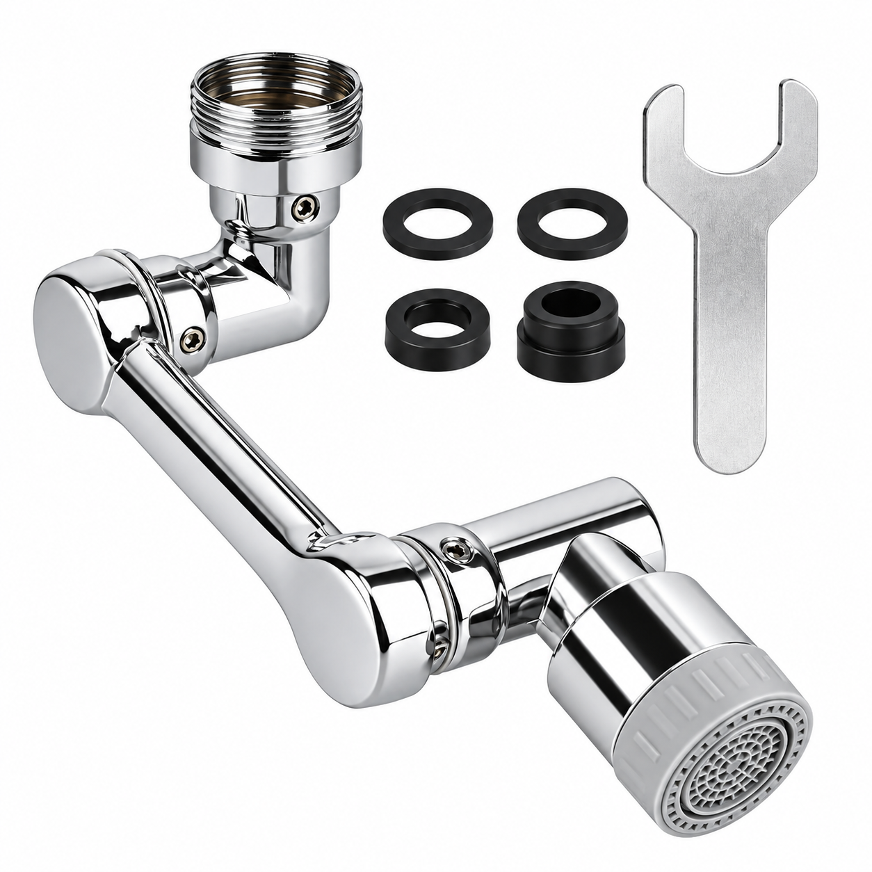 Commercial aviation faucet internal cartridge and valve regulation components