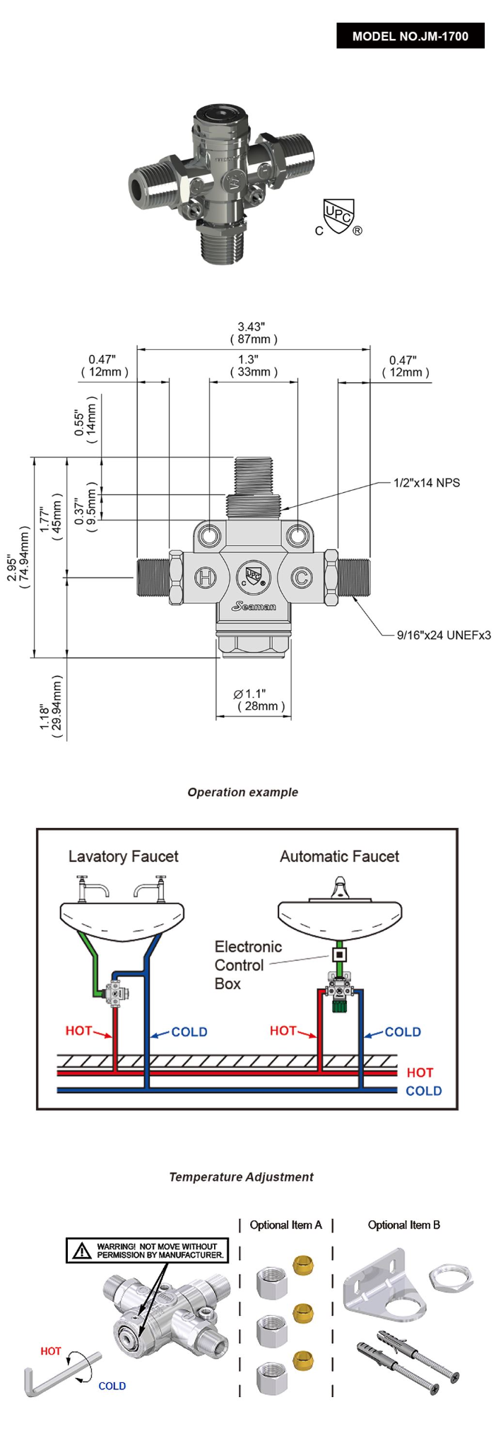 Precision engineered aviation faucet internal cartridge assembly