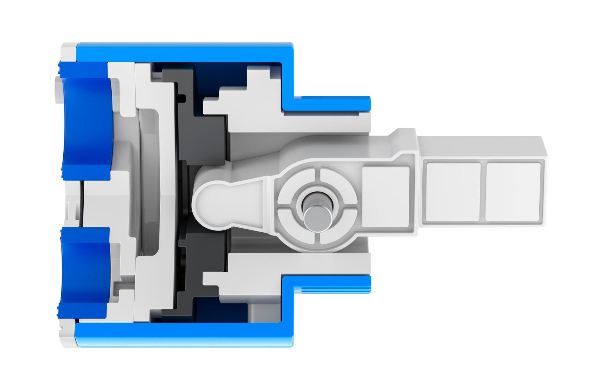 Ceramic cartridge engineering structure for aviation faucet flow regulation